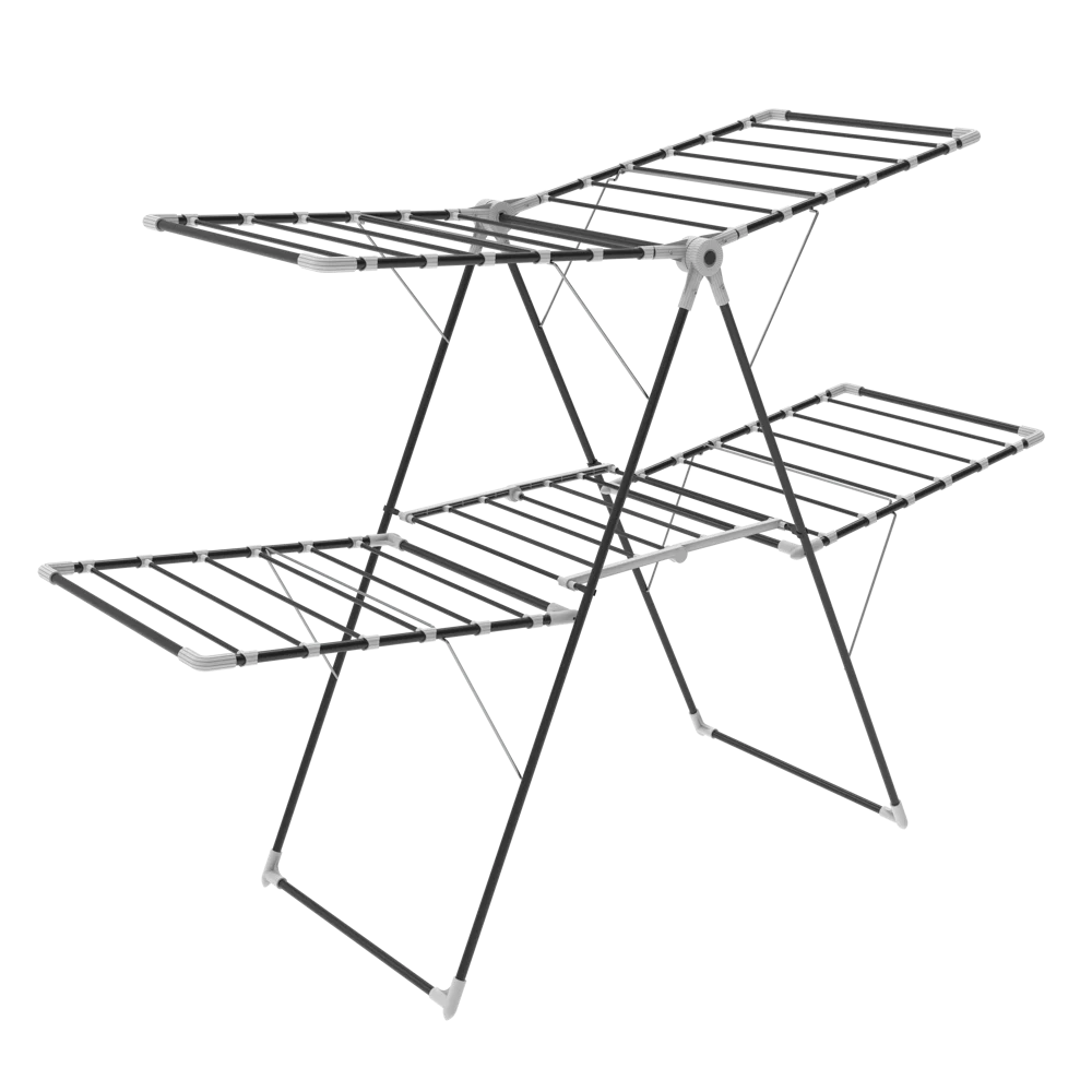 Çamaşır Kurutmalık Askılığı Linda Özel Pp Kaplama Demir Boru Kırılmaz Çitalı 2 Iki Katlı Çamaşırlık