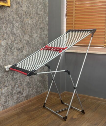 Çamaşır Kurutmalık Askılığı Luna Yandan Açılır Özel Pp Kaplama Borulu Alüminyum Çitalı Çamaşırlık